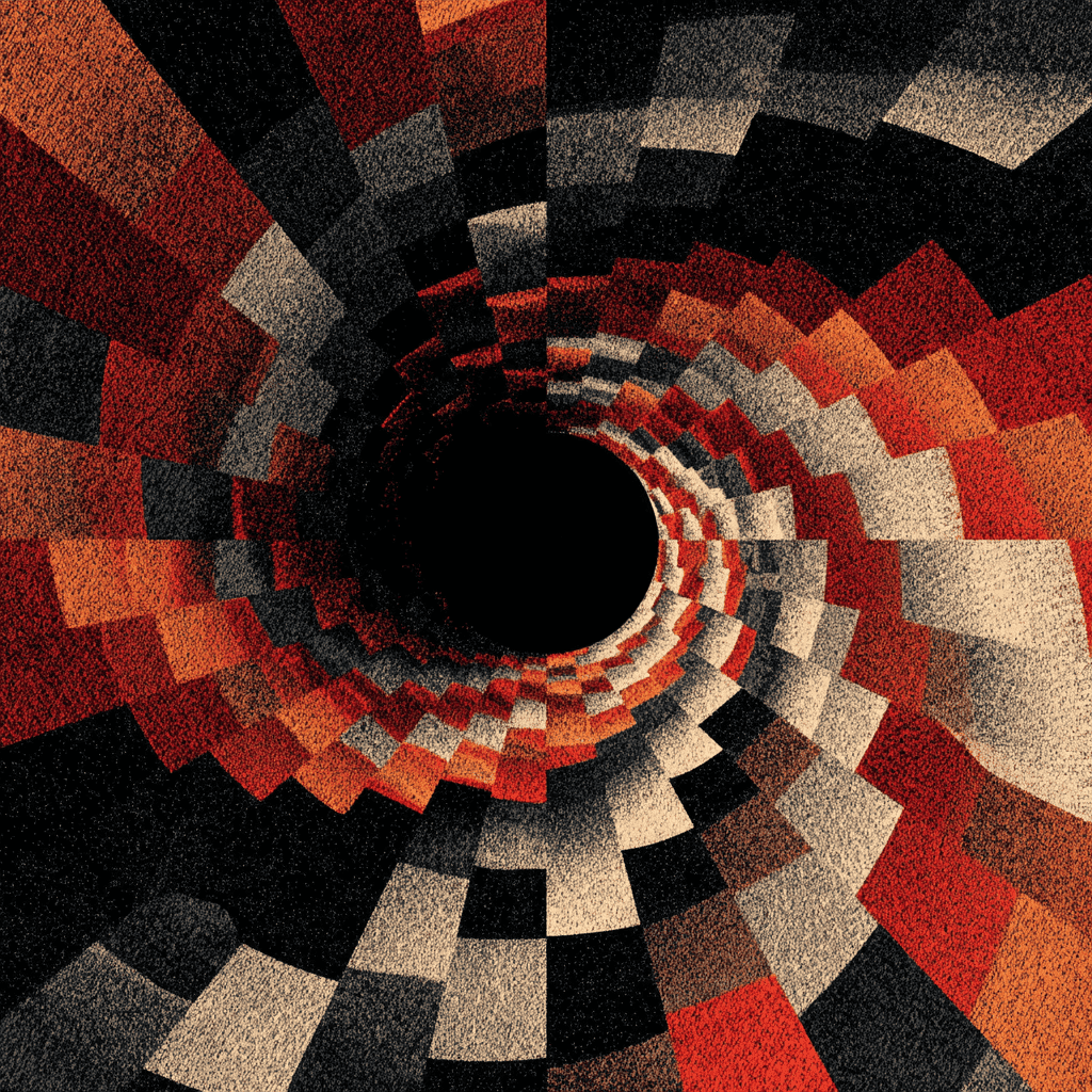 An animated spiral illusion creating a swirling effect